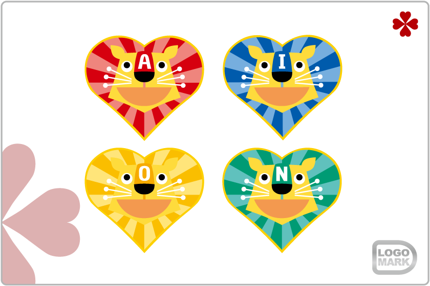 ロゴマーク・パーソナルロゴ_制作例,ロゴデザイン,ブランドマーク,キャラクター,オシャレ,かわいい,かっこいい,品がある,デザイン,Logo,Mark,toru chang,あいおん保育園,大阪,堺