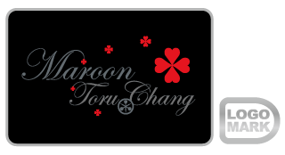maroon TORU CHANG_ロゴデザイン,ブランドマーク,キャラクター,オシャレ,かわいい,かっこいい,品がある,デザイン,Logo,Mark,toru chang